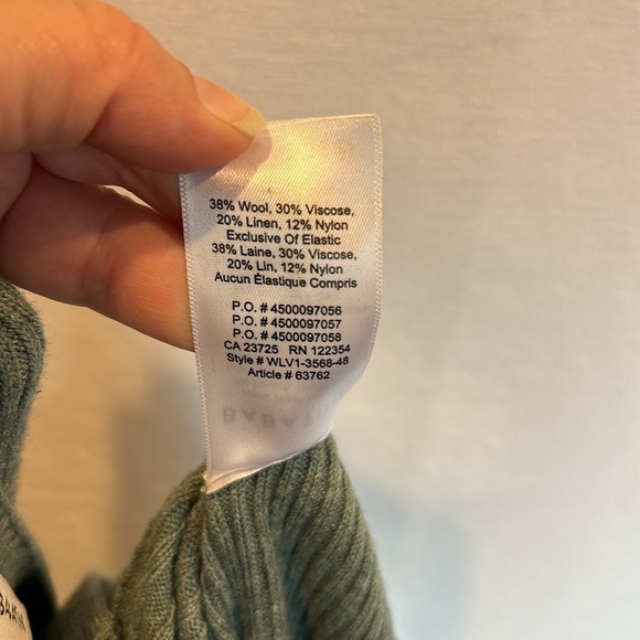 Aritzia Babaton Sage Green Wool Blend Sweater - Picture 4 of 4
